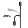 CABLE ULTRA RENFORCÉ TRIPLUG USB VERS LIGHTNING / MICRO-USB / TYPE-C 1,5M - GARANTIE A VIE - JAYM®
