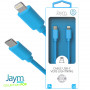 CABLE USB-C VERS LIGHTNING 1.5M 3A BLEU - JAYM® COLLECTION POP
