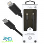 CABLE USB-C VERS LIGHTNING 1.5M 3A NOIR - JAYM® COLLECTION POP