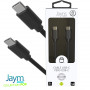CABLE USB-C VERS TYPE-C 1.5M 3A NOIR - JAYM® COLLECTION POP
