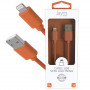 CABLE USB VERS LIGHTNING 1.5M 2.4A ORANGE - JAYM® COLLECTION POP