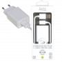 PACK CHARGEUR SECTEUR 1 USB 2.4A + CABLE USB VERS MICRO-USB 1.5M BLANCS - JAYM® COLLECTION POP
