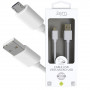 CABLE USB VERS MICRO-USB 1.5M 2.4A BLANC - JAYM® COLLECTION POP