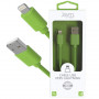 CABLE USB VERS LIGHTNING 1.5M 2.4A VERT - JAYM® COLLECTION POP