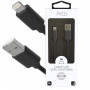 CABLE USB VERS LIGHTNING 1.5M 2.4A NOIR - JAYM® COLLECTION POP