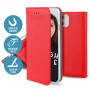 ETUI FOLIO STAND MAGNETIQUE ROUGE COMPATIBLE SAMSUNG GALAXY A52 4G / A52 5G / A52S 5G - JAYM®