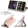 ETUI FOLIO STAND MAGNETIQUE OR ROSE COMPATIBLE APPLE IPHONE 13 PRO MAX - JAYM®