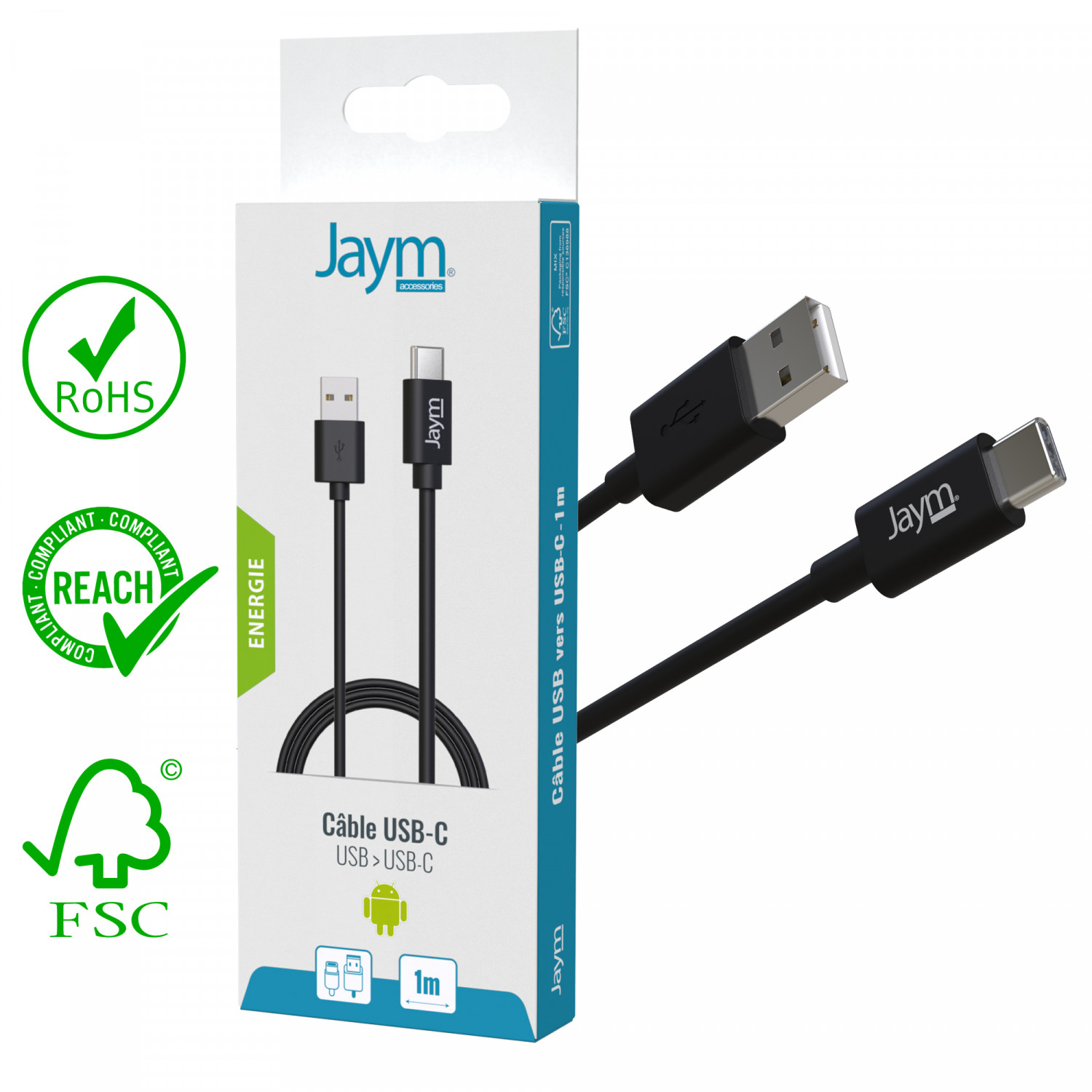 Enkay Hat Prince 1m 66W 6A Super Fast Charge Data Cable USB to