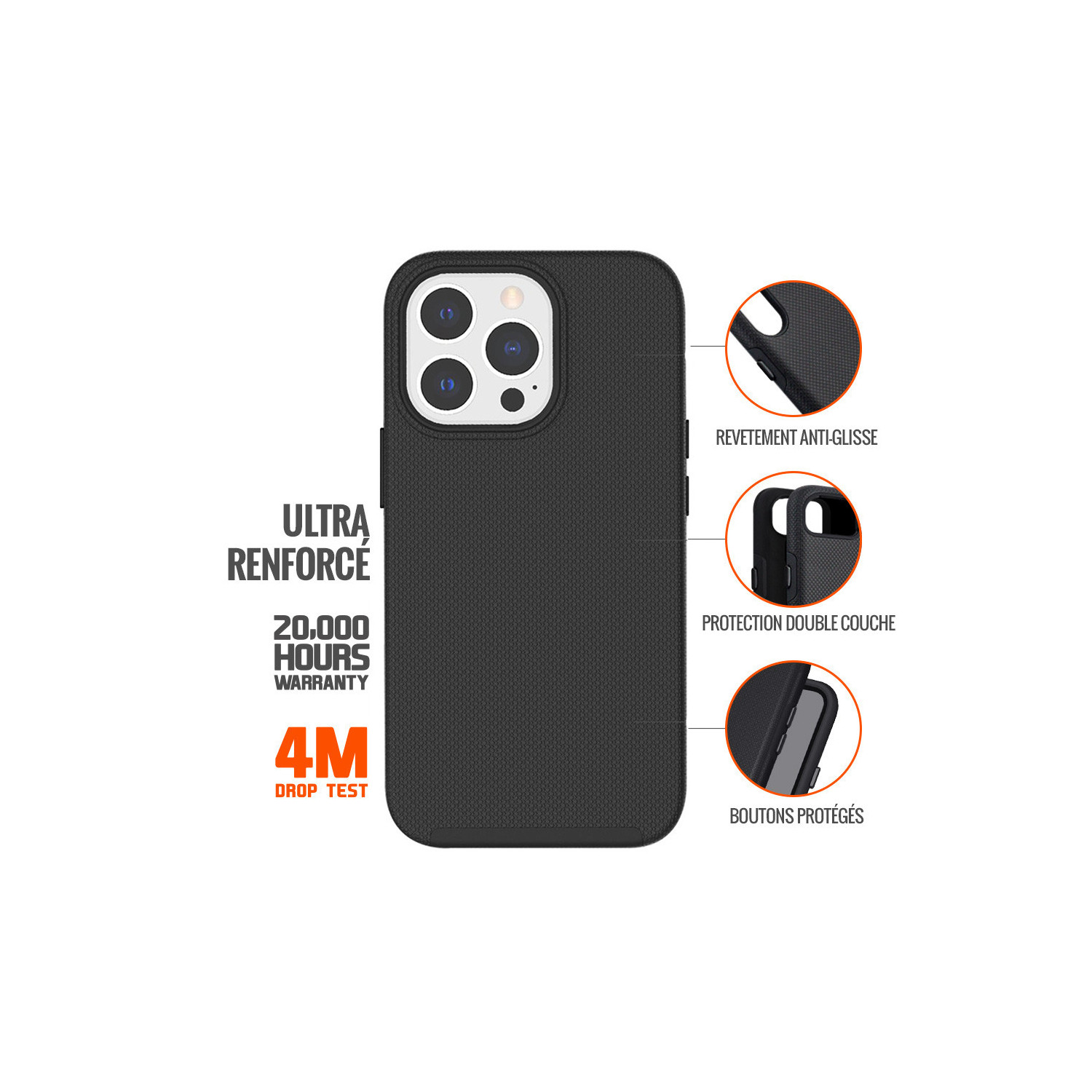 EIGER Verre de protection d'écran Ultra (iPhone 15 Pro Max, iPhone