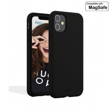 Coque en silicone avec MagSafe pour iPhone 15 - Noir - Apple (BE)