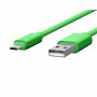 CABLE USB CHARGE & SYNCHRO VERS MICRO-USB 1,7M VERT - JAYM® COLLECTION POP