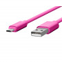 CABLE USB CHARGE & SYNCHRO VERS MICRO-USB 1,7M ROSE - JAYM® COLLECTION POP