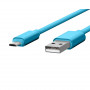 CABLE USB CHARGE & SYNCHRO VERS MICRO-USB 1,7M BLEU - JAYM® COLLECTION POP